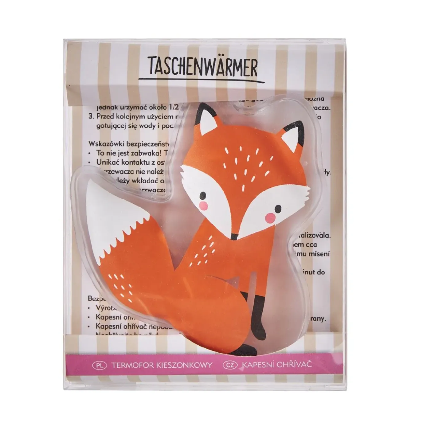 Taschenwärmer Fuchs, 12 Cm