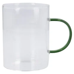 Teeglas Boro, Farbhenkel/grün, 400 Ml
