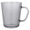 Teeglas Rillen, Grau, 300 Ml