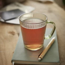 Teeglas Rillen, Grün, 300 Ml