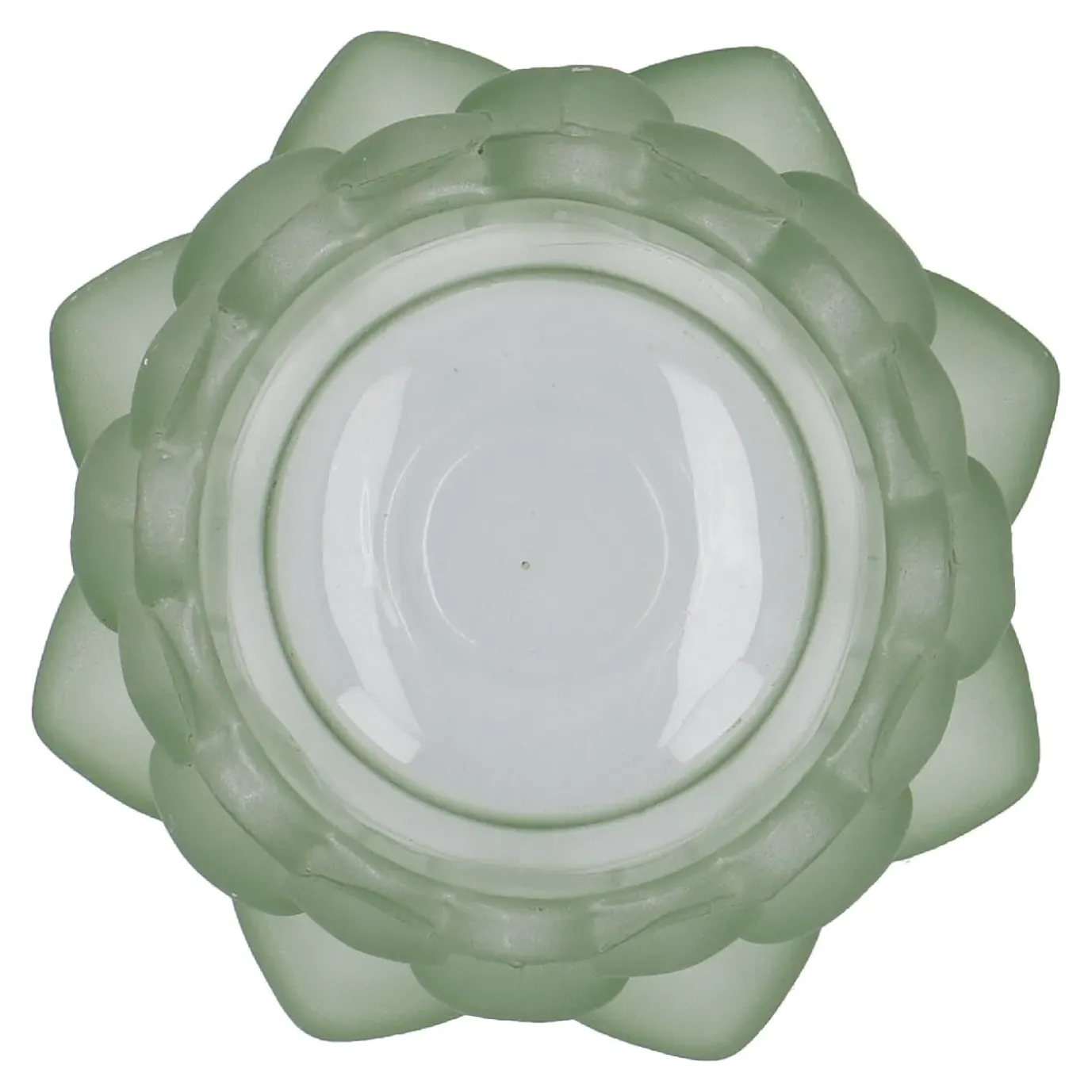 Teelichthalter Lotus, Grün, 9 X 4.3 Cm