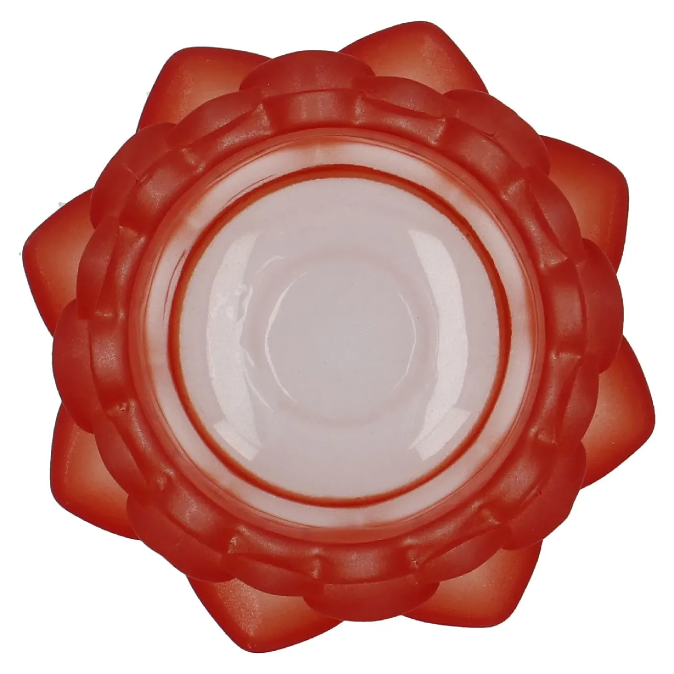 Teelichthalter Lotus, Orange, 9 X 4.3 Cm