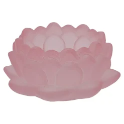 Teelichthalter Lotus, Rosa, 9 X 4.3 Cm
