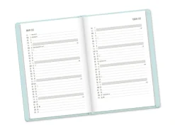 Terminplaner Lederlook, 2025, Mint