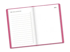 Terminplaner Lederlook, 2025, Pink