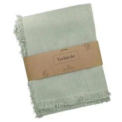 Tischdecke Fransen, Grün, 140 X 200 Cm