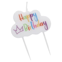 Tortenkerze Geburtstag, Bunt