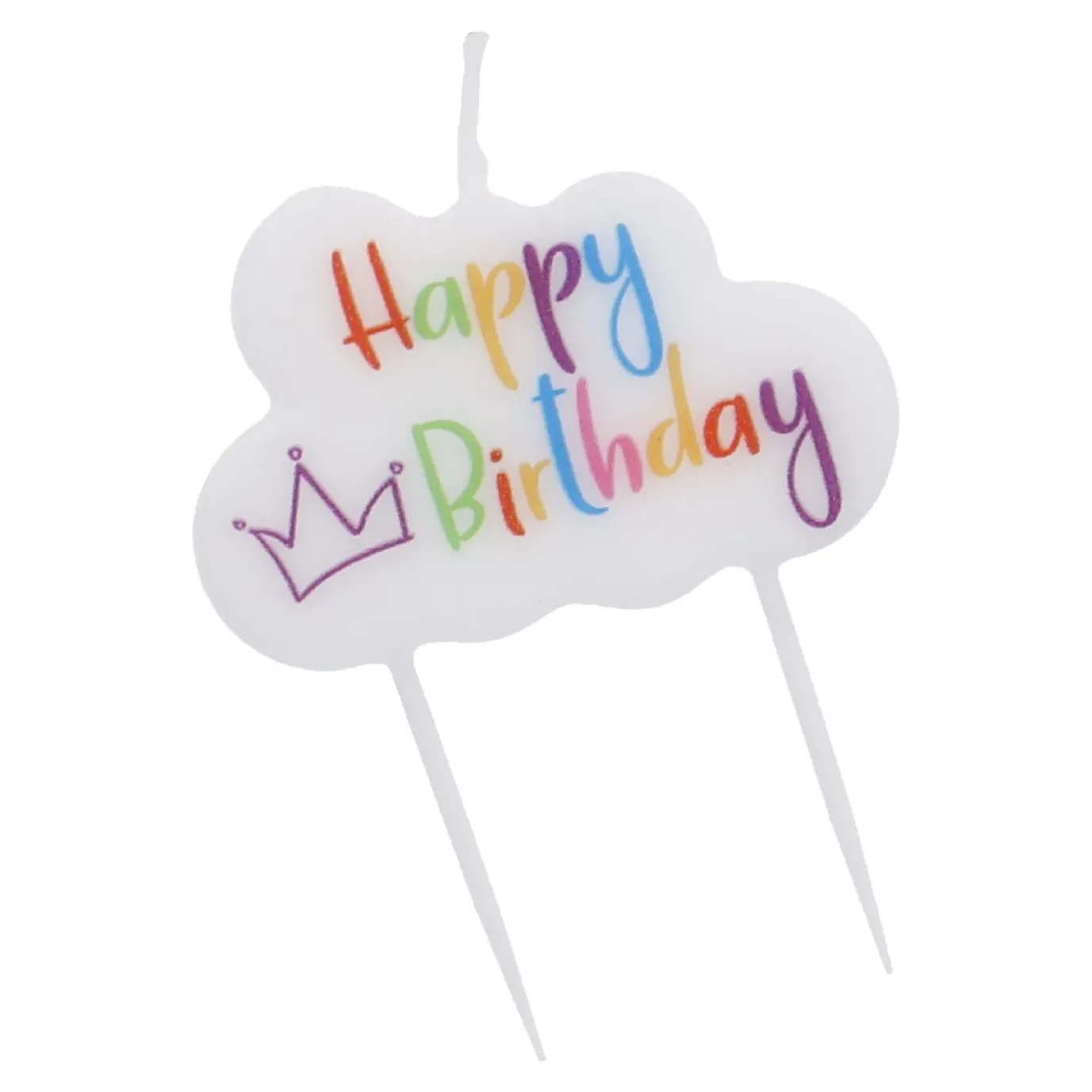 Tortenkerze Geburtstag, Bunt