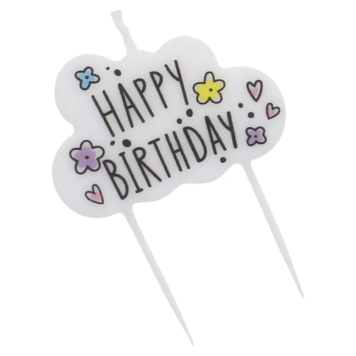 Tortenkerze Geburtstag, Schwarz