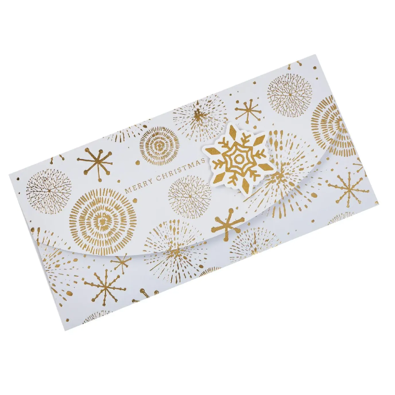 Umschlag Für Geldgeschenk, Schneeflocken