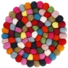 Untersetzer Filzkugeln, Bunt, 20 Cm