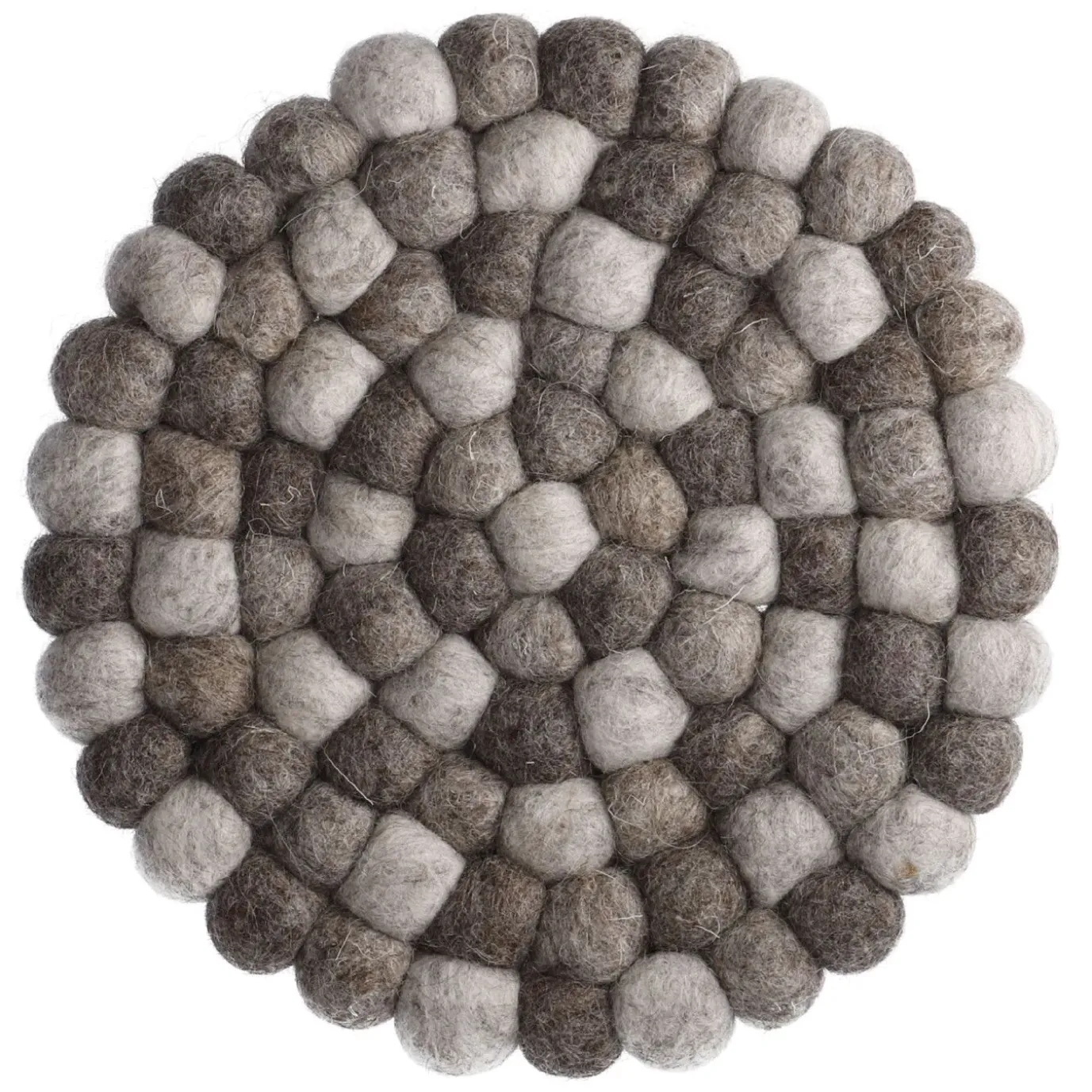 Untersetzer Filzkugeln, Taupe Mix, 20 Cm