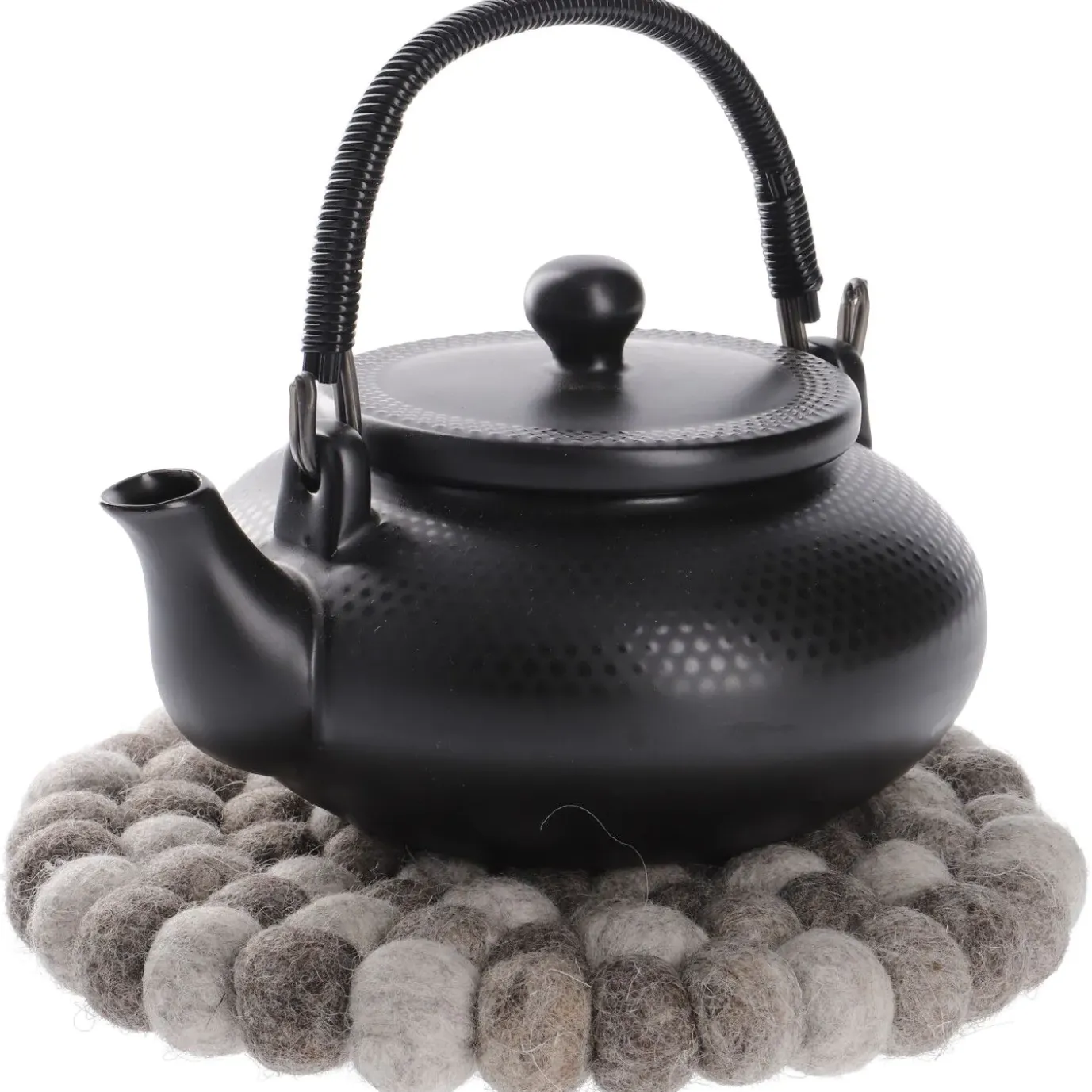 Untersetzer Filzkugeln, Taupe Mix, 20 Cm