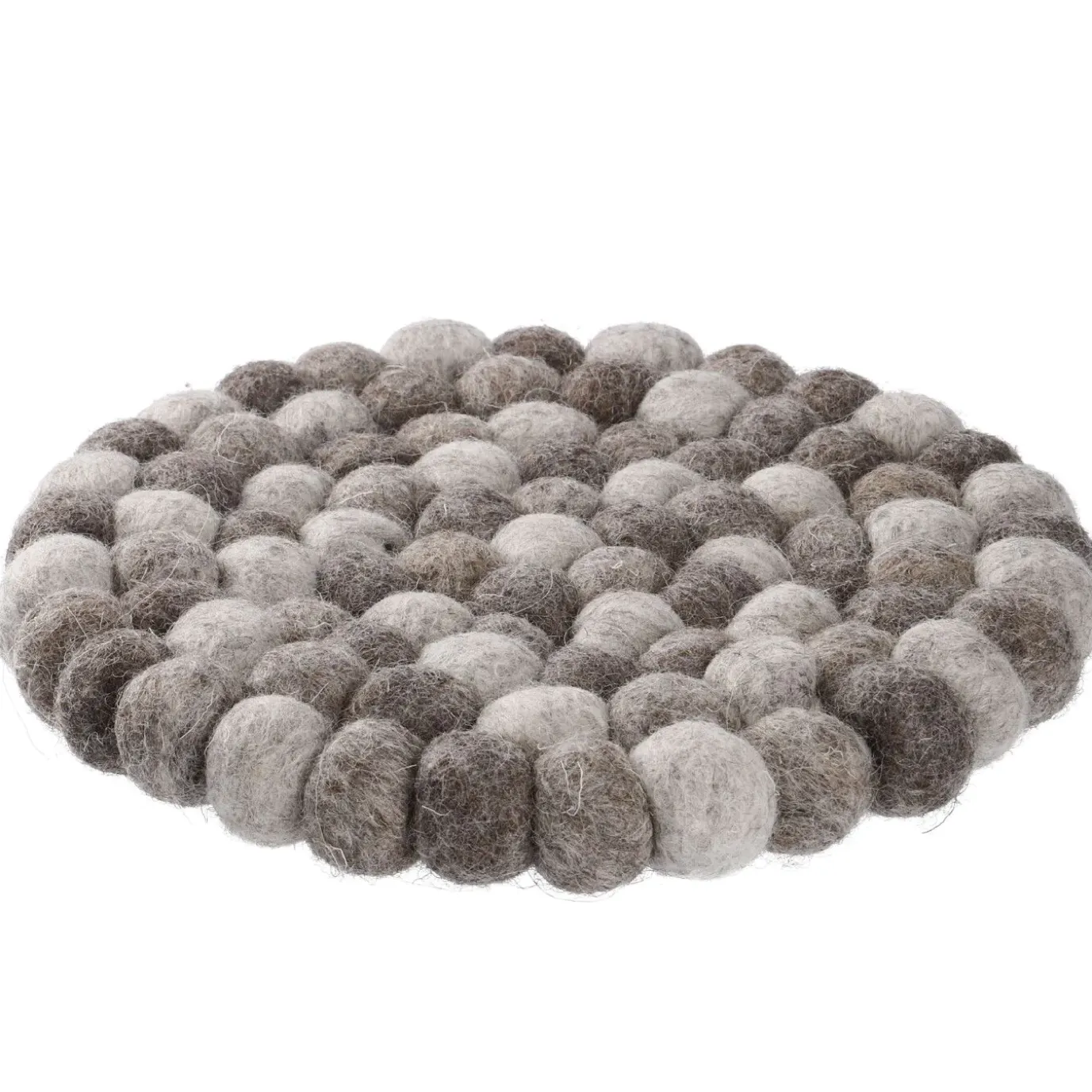 Untersetzer Filzkugeln, Taupe Mix, 20 Cm