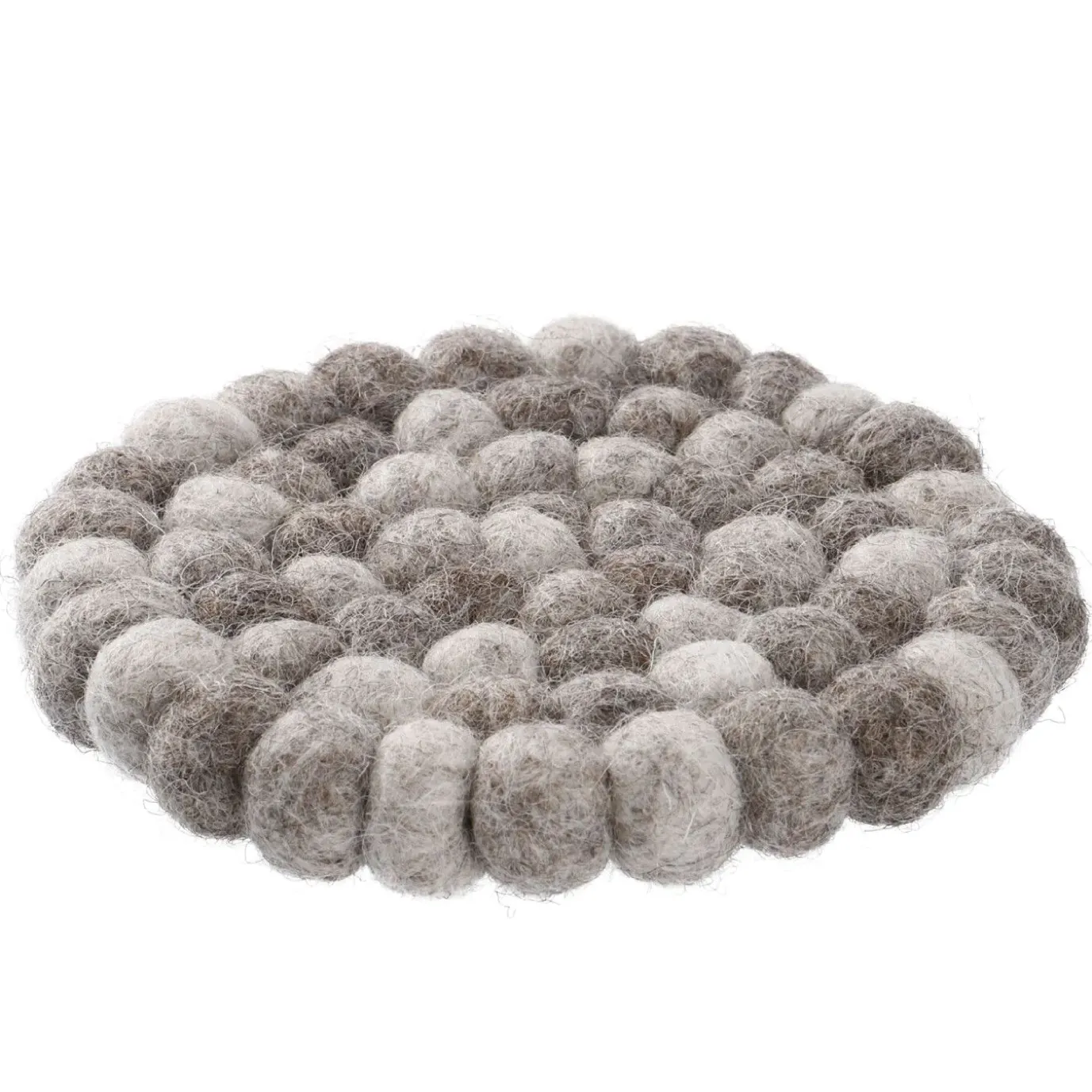 Untersetzer Filzkugeln, Taupe Mix, 10 Cm