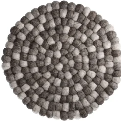 Untersetzer Filzkugeln, Taupe Mix, 30 Cm