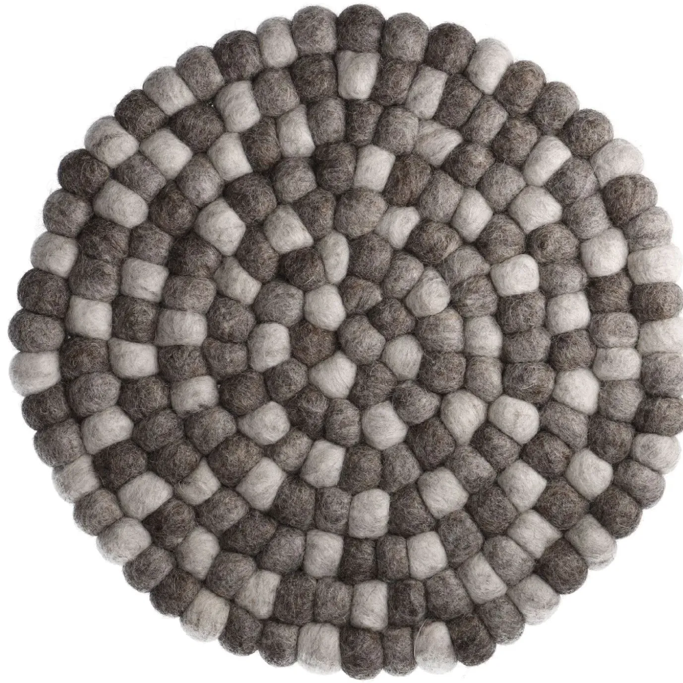 Untersetzer Filzkugeln, Taupe Mix, 30 Cm