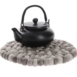 Untersetzer Filzkugeln, Taupe Mix, 30 Cm