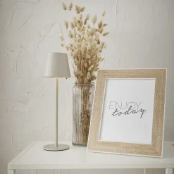 Vase Mila/Rillen, Taupe, 10 X 24 Cm