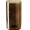 Vase Zylinder, Braun, 16 X 29 Cm