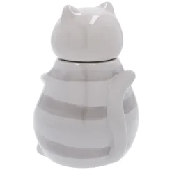 Vorratsdose Katze, Grau, 20 Cm