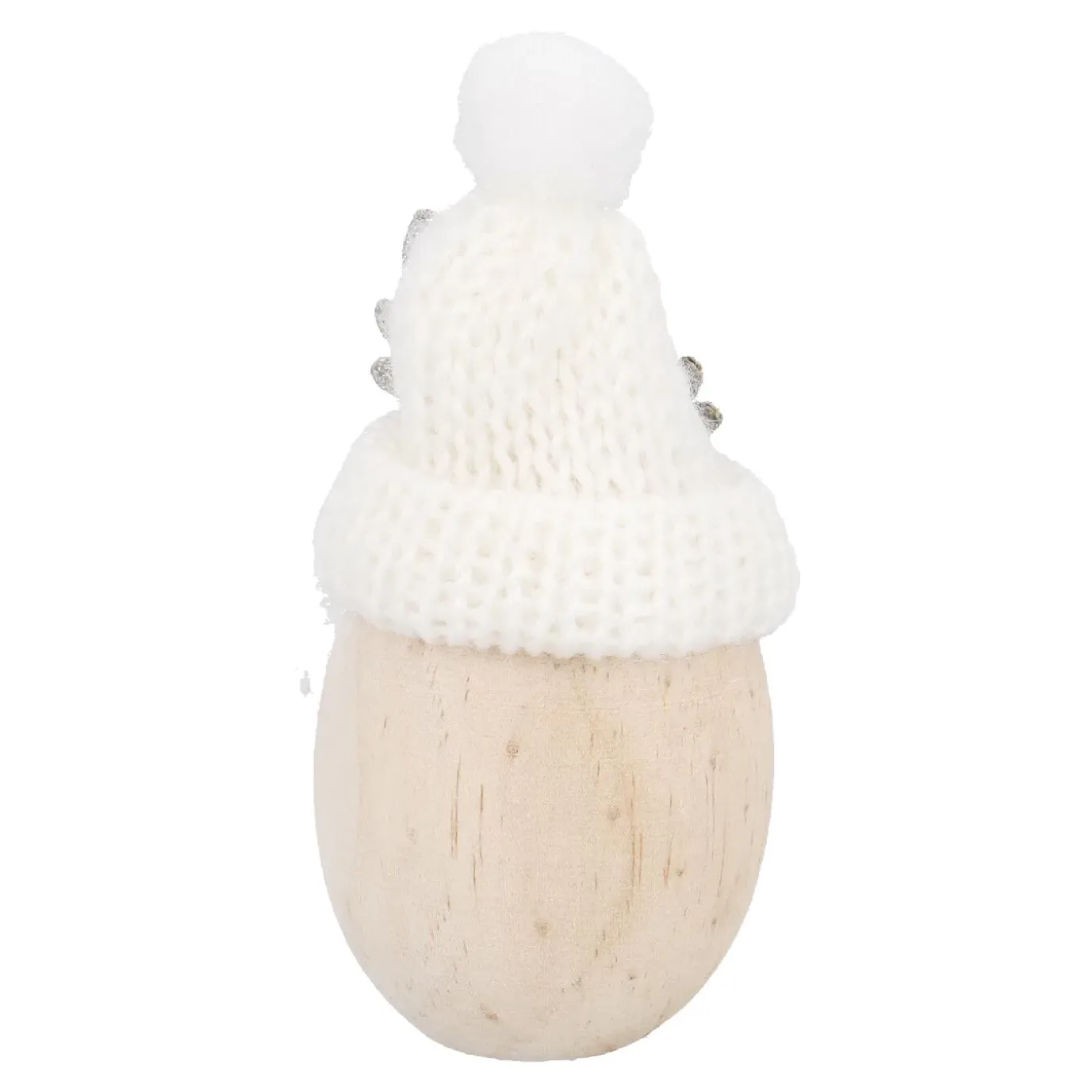 Wichtel Mütze/Geweih, Creme, 9 Cm