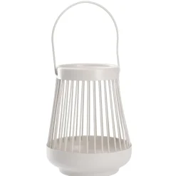 Windlicht Laterne, Weiß, 16 Cm