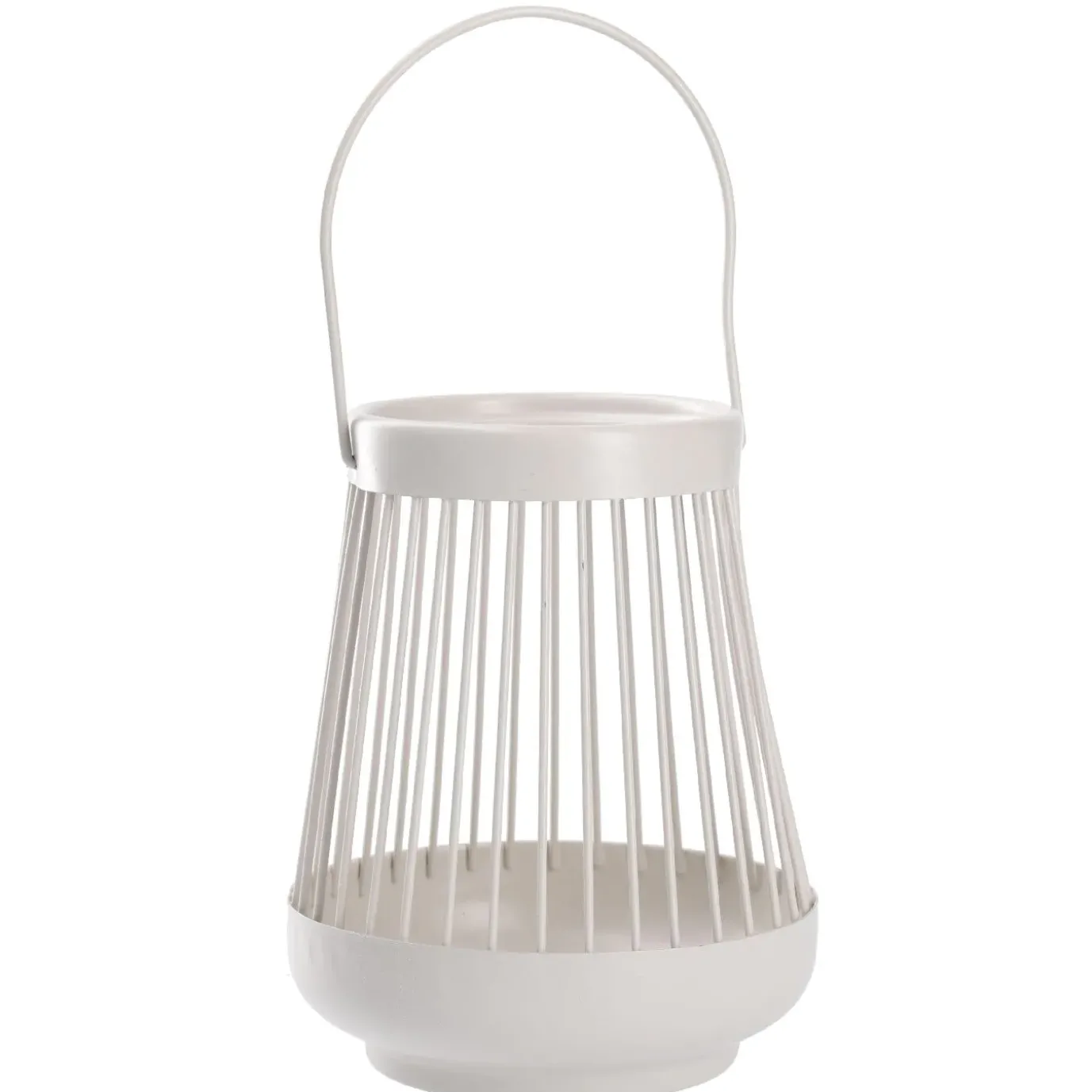 Windlicht Laterne, Weiß, 16 Cm