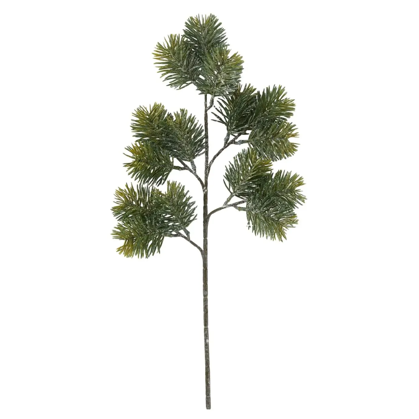 Zweig Tanne/Frost, Grün/weiß, 45 Cm