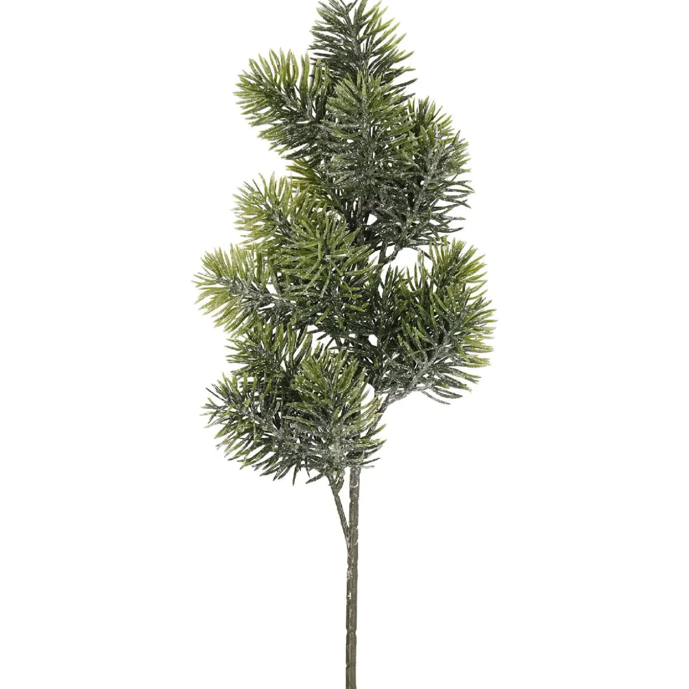 Zweig Tanne/Frost, Grün/weiß, 45 Cm